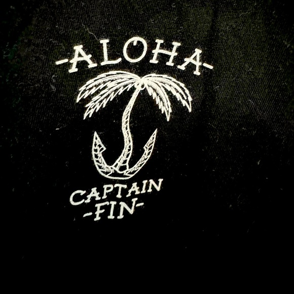 High End Surf Captain Fin Co Aloha Hawaii Black Soft Men’s XL T-Shirt - Picture 4 of 5